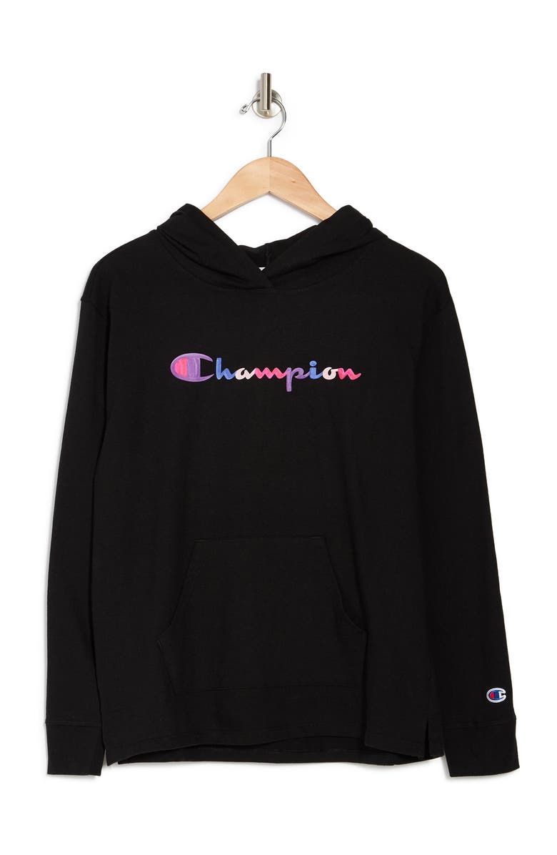 Champion Heavyweight Jersey Graphic Hoodie, Alternate, color, 