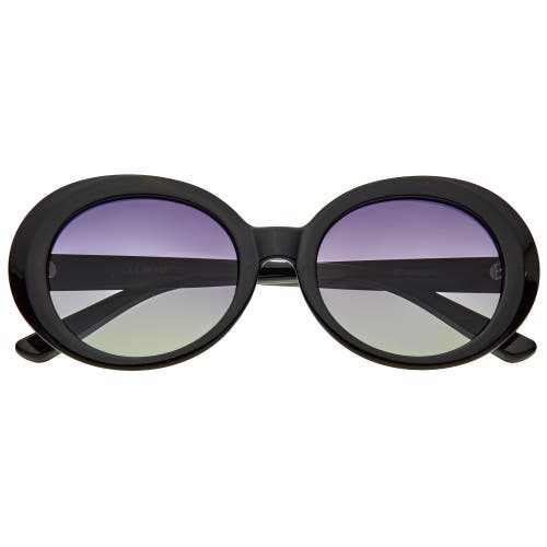 Bertha Annie Polarized Sunglasses In Black/black