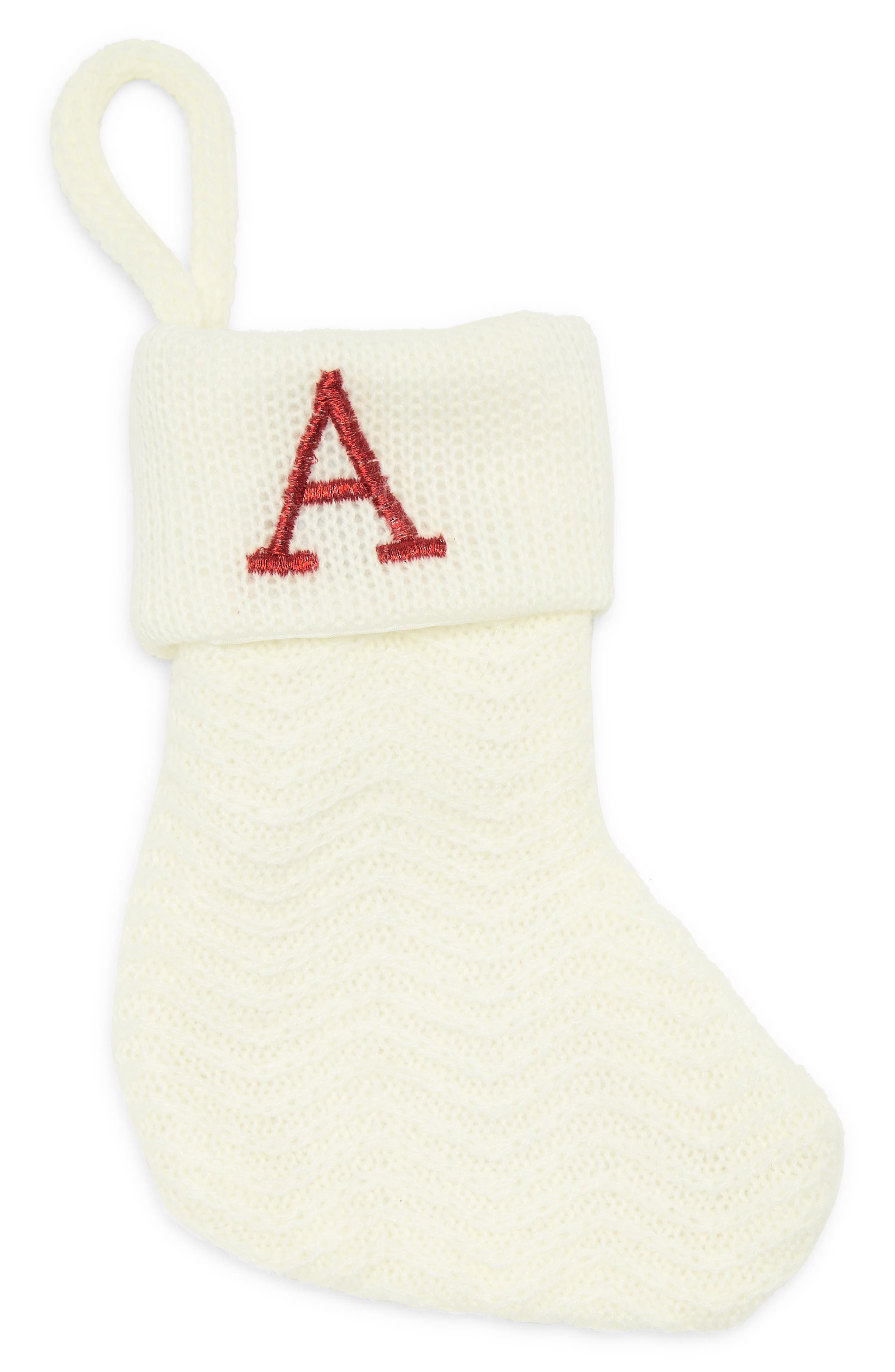 NORDSTROM RACK Holiday Monogram Mini Stocking | Nordstromrack