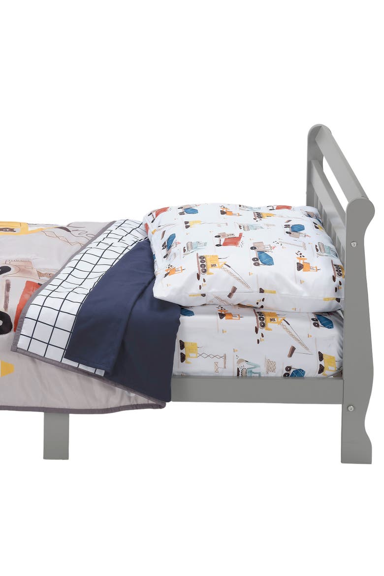 4-Piece Construction Zone Toddler Bedding Set, Alternate, color, Gray