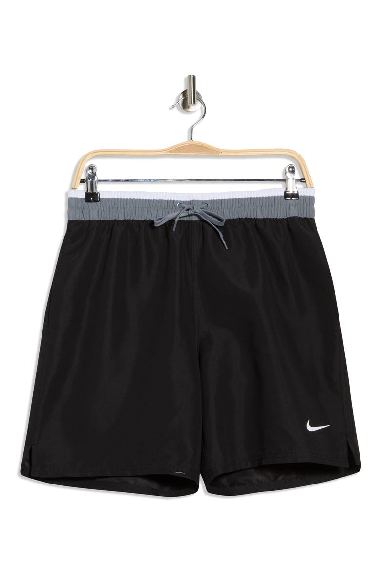 7-Inch Volley Swim Shorts, Alternate, color, BLACK