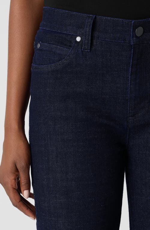 Eileen Fisher Cropped Straight-leg Stretch Denim Pants In Deep Indigo