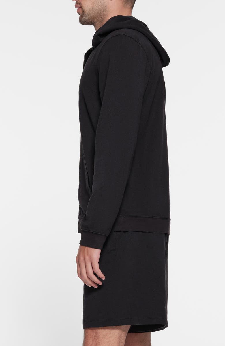 SKIMS Jersey Lounge Zip Hoodie, Alternate, color, Obsidian