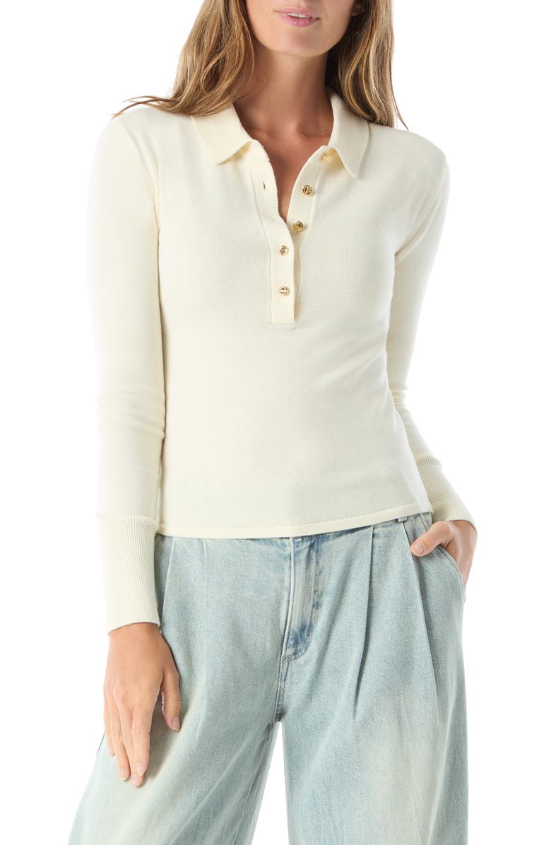DO by Dee Ocleppo Sinead Polo Sweater, Main, color, Babys Breath