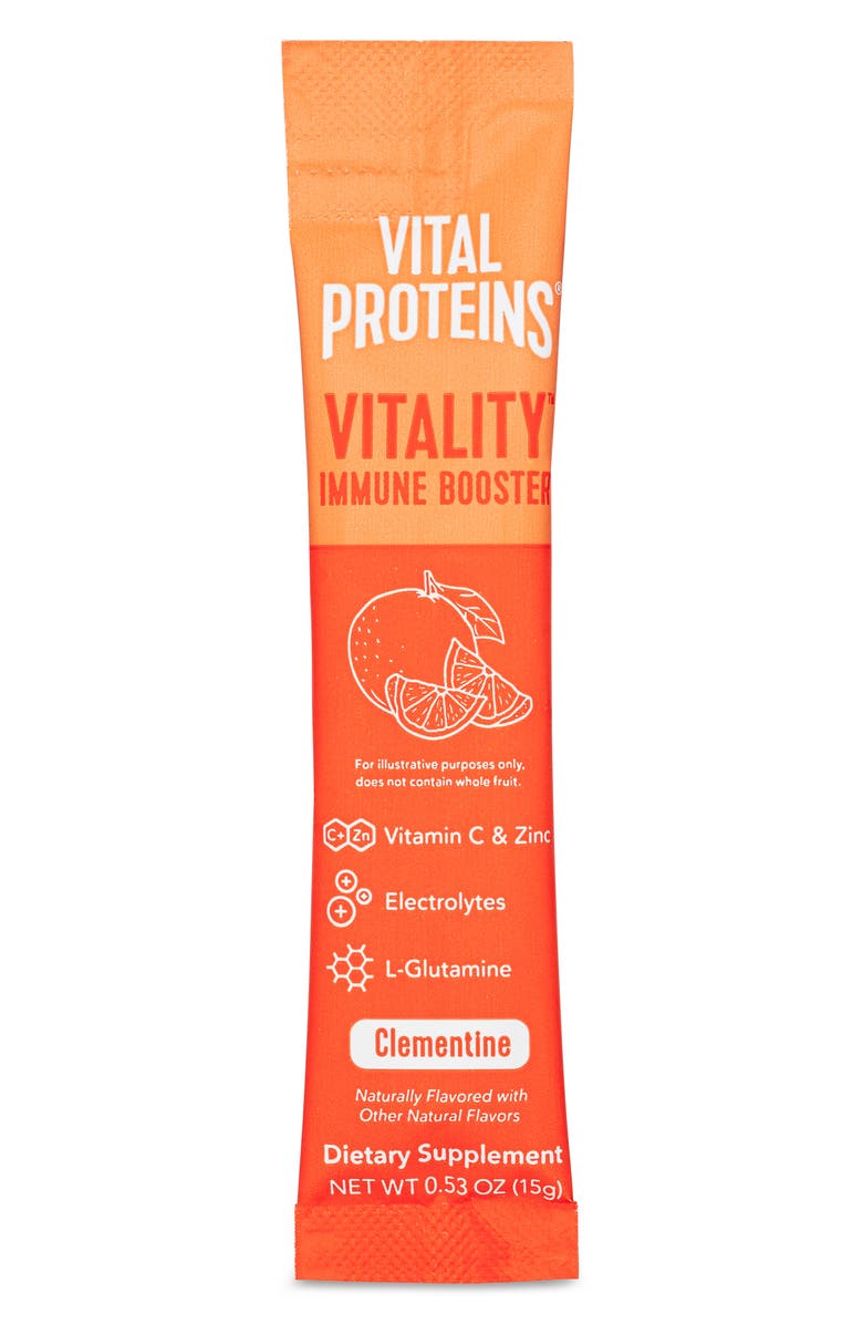 Vital Proteins Single-Serve Vitality Immune Booster Dietary Supplement Pack, Main, color, Clementine