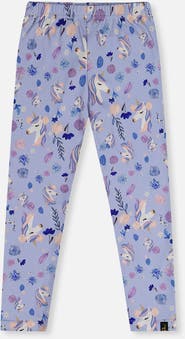 Deux par Deux Allover Unicorn Soft Elastic Waistband Leggings