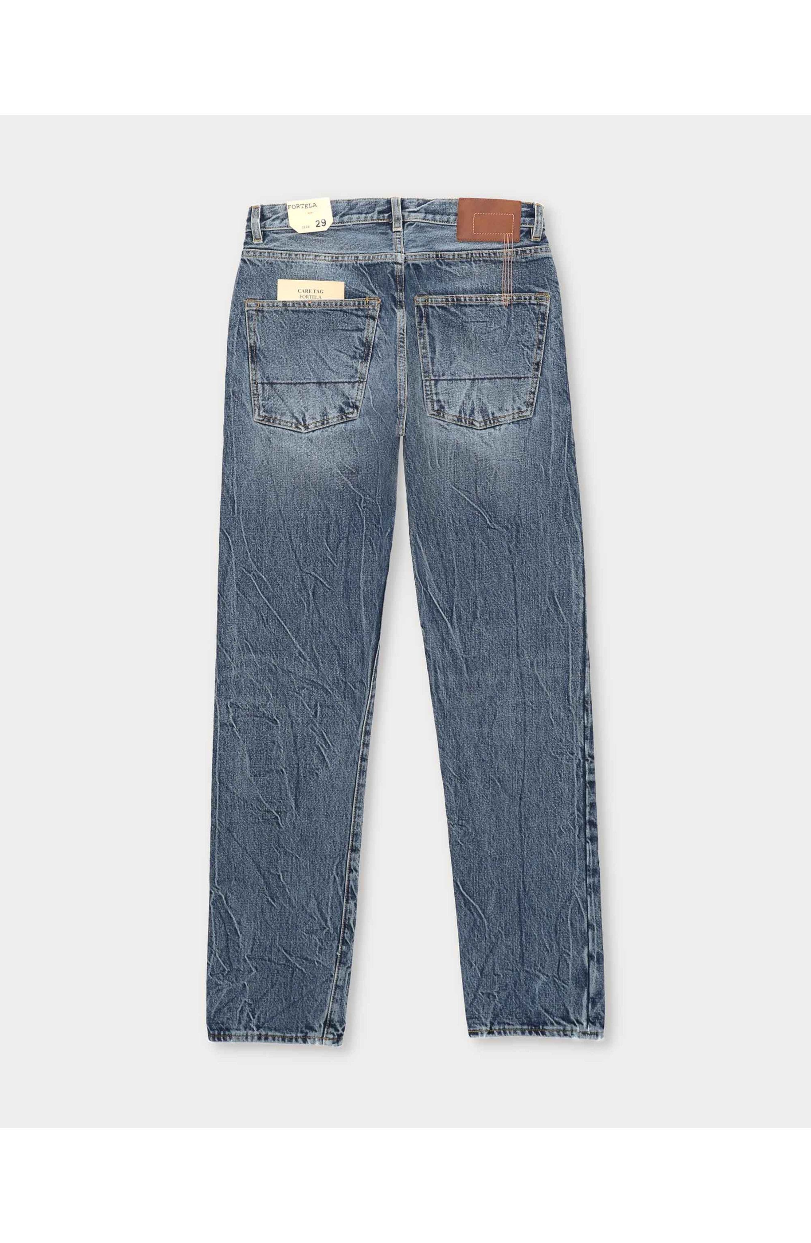 965 John Japan Selvedge with Matte silver metal rivet Regular Fit Denim Pants - image 4