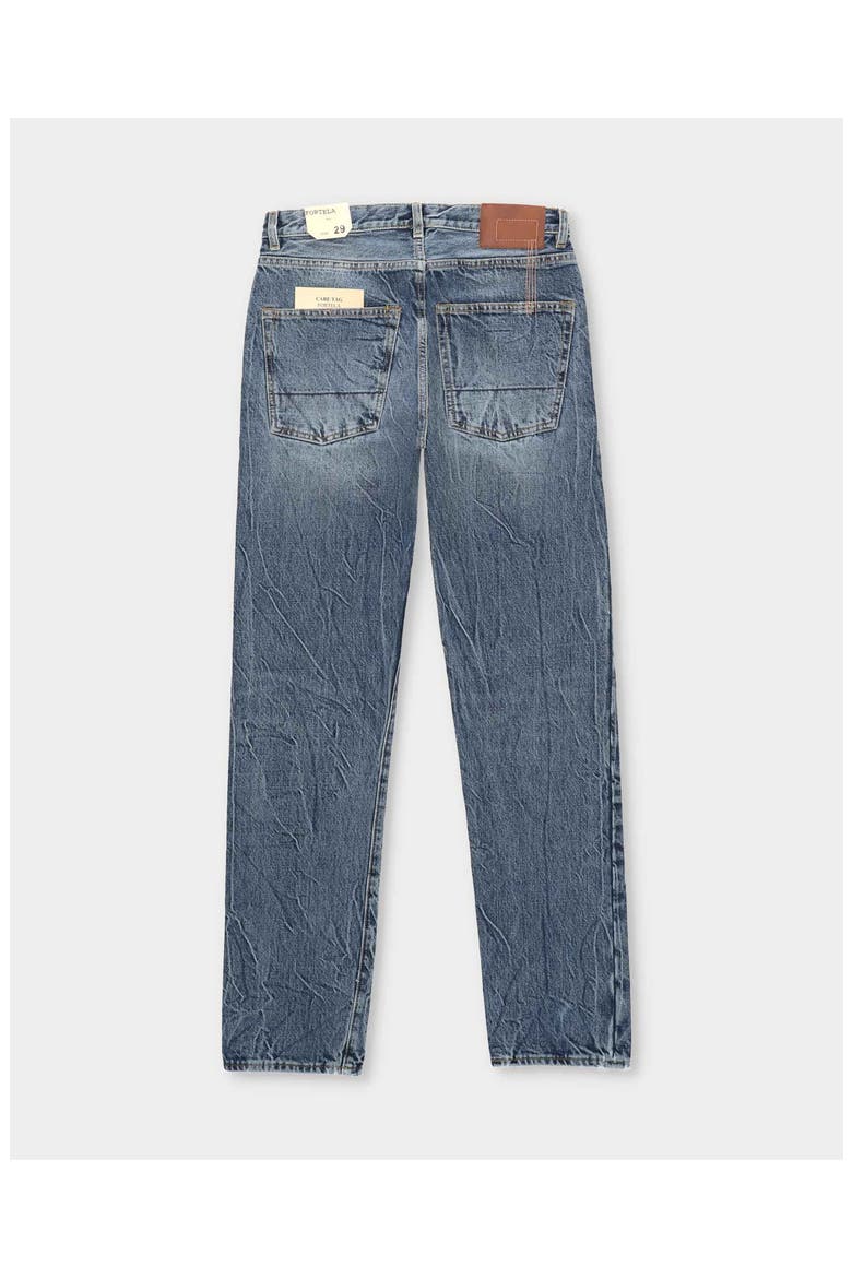 965 John Japan Selvedge with Matte silver metal rivet Regular Fit Denim Pants, Alternate, color, Stone Wash