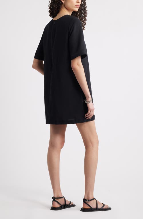 Nordstrom Short Sleeve Shift Dress In Black