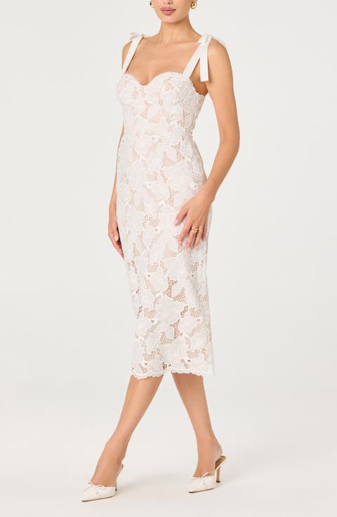 Donne Lace Midi Dress