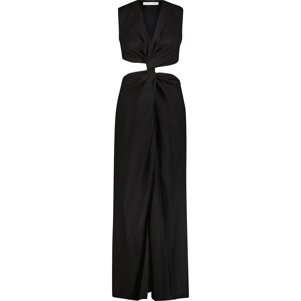 Marina Moscone Wool-blend Dress In Black