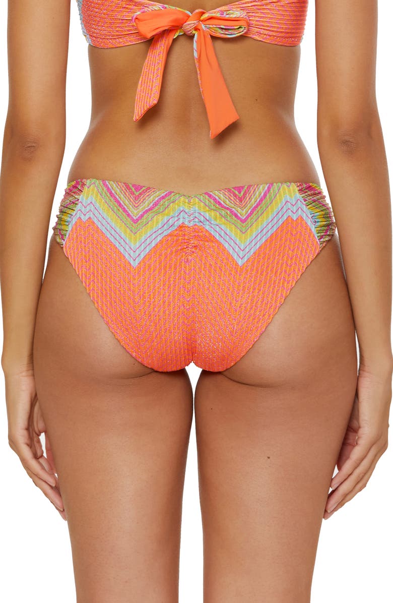 Becca Summer Hipster Bikini Bottoms, Alternate, color, Blue Multi