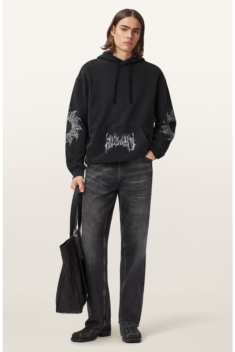 Helvette Graphic Hoodie, Alternate, color, WASHED BLACK