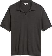 Madewell Johnny-Collar Cotton Slub Sweater Polo