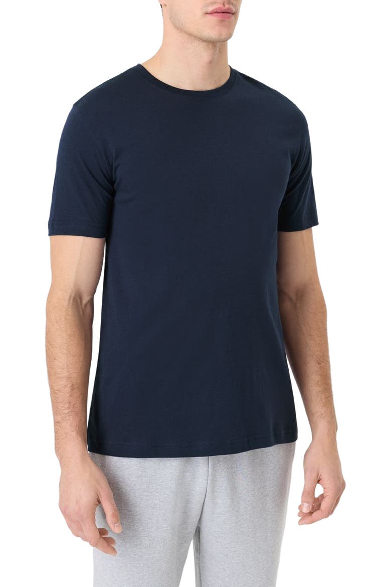 Organic Cotton Men's Softspun Essential Crewneck Tee, Main, color, Navy