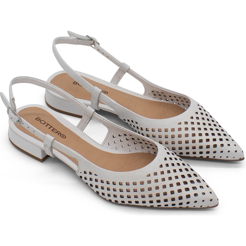 Bottero Botalessandra Slingback Pointed Toe Pump in Blanco  product