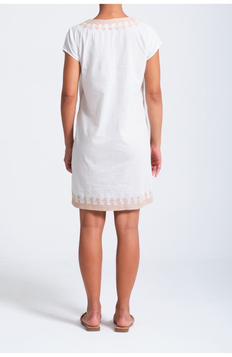 Calypso St. Barth Rowena Dress, Alternate, color, White/ Beige