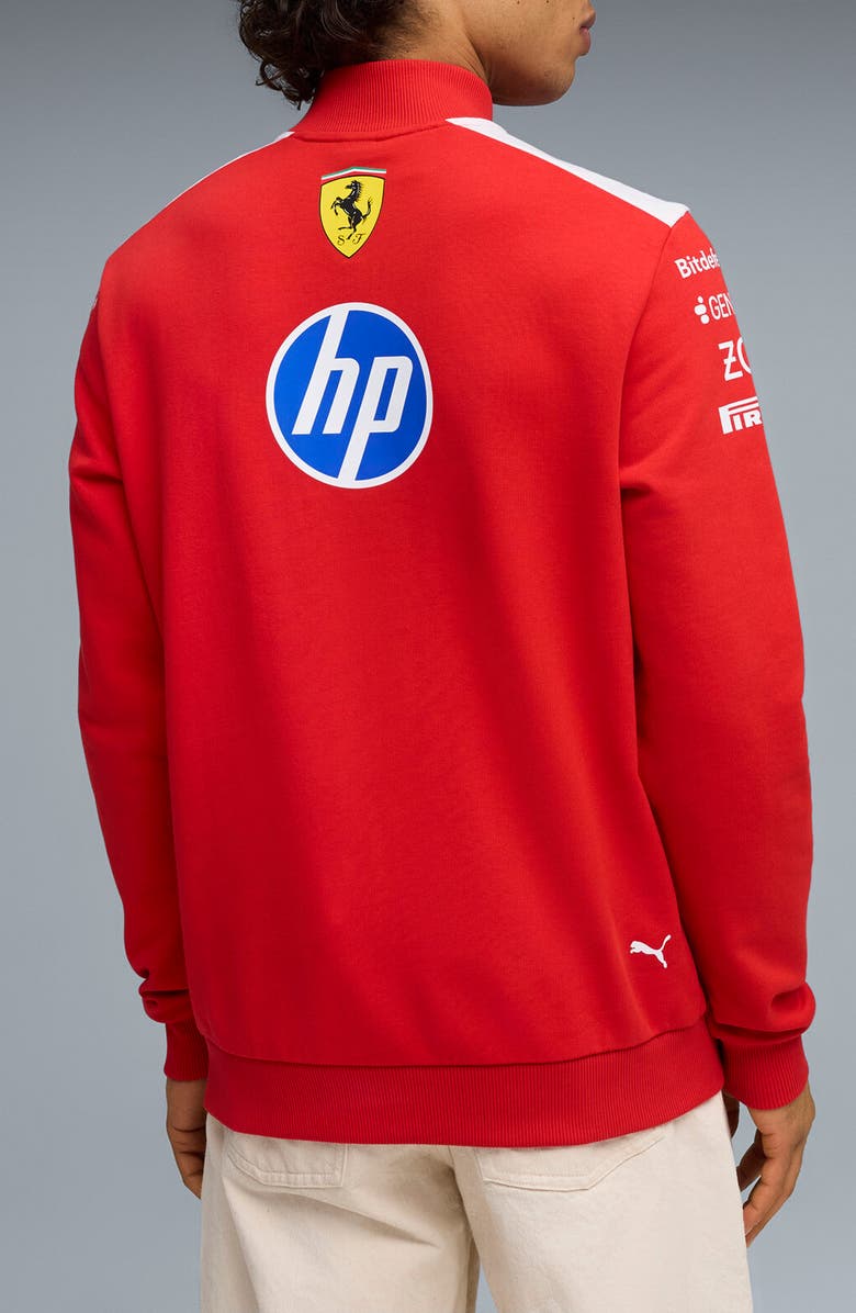 PUMA Scuderia Ferrari Replica Half Zip Pullover, Alternate, color, Puma Red