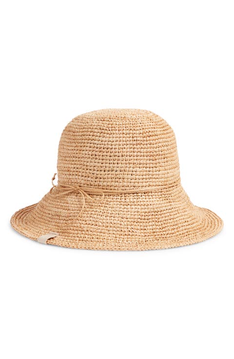 Woven Raffia Bucket Hat