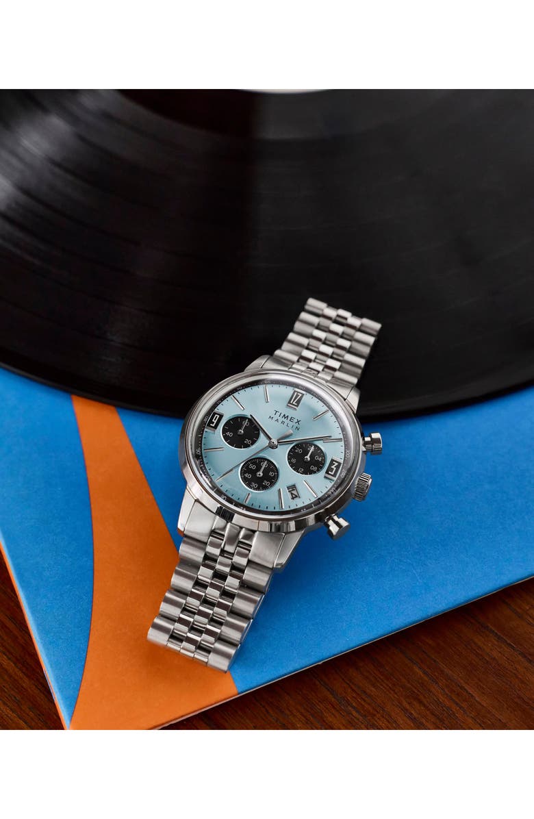 Timex<sup>®</sup> Marlin<sup>®</sup> Chronograph Bracelet Watch, 40mm, Alternate, color, Stainless Steel