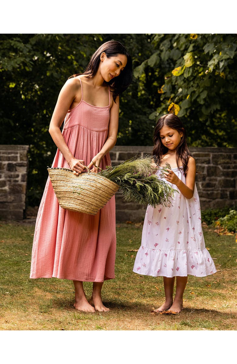 Petite Plume Kids' Lily Butterfly Nightgown, Alternate, color, White