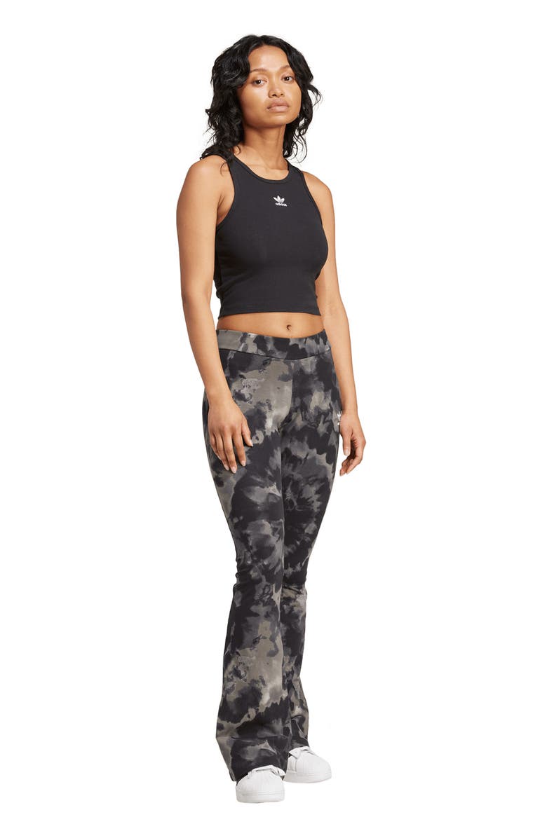 adidas Tie Dye Flare Leggings, Alternate, color,