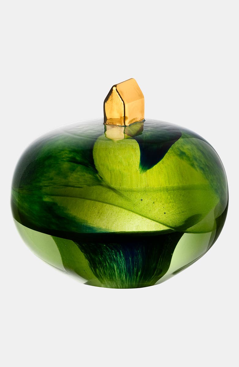 Kosta Boda 'Earth Home' Sculpture, Main, color, Green