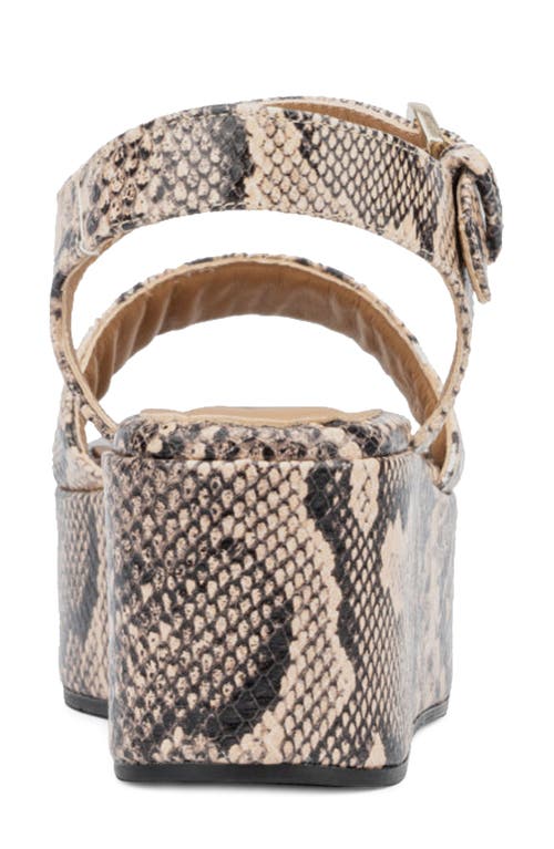 Aquatalia Dinah Water Repellent Ankle Strap Platform Wedge Sandal