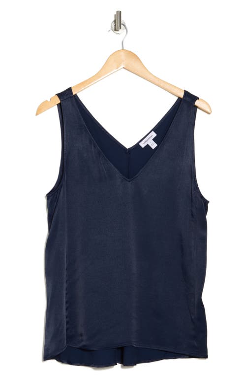 Nordstrom Double V-neck Tank In Blue
