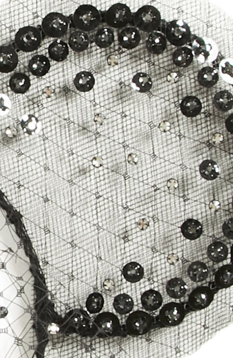 Gigi Burris Millinery x Disney Mickey Magic Moment Midnight Veil  Headband, Alternate, color, 