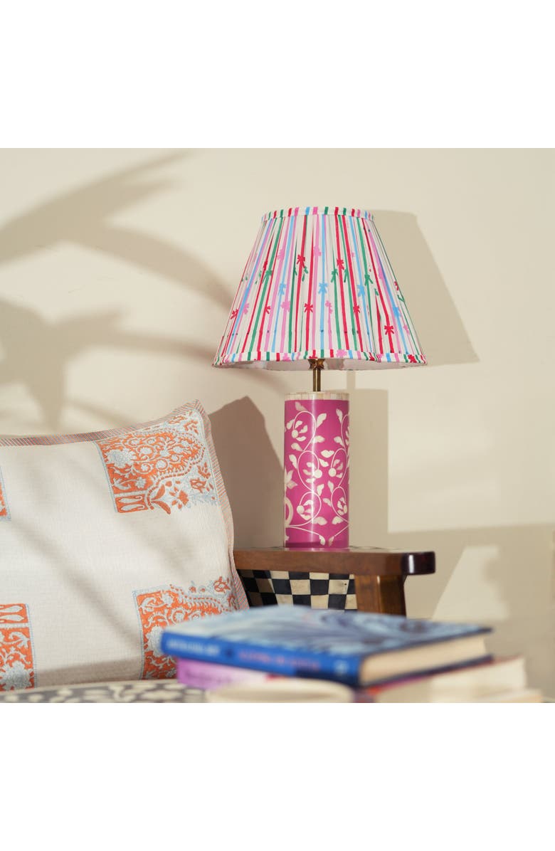 Mela Artisans Bellebow Handblocked Lampshade, Alternate, color, Bellebow