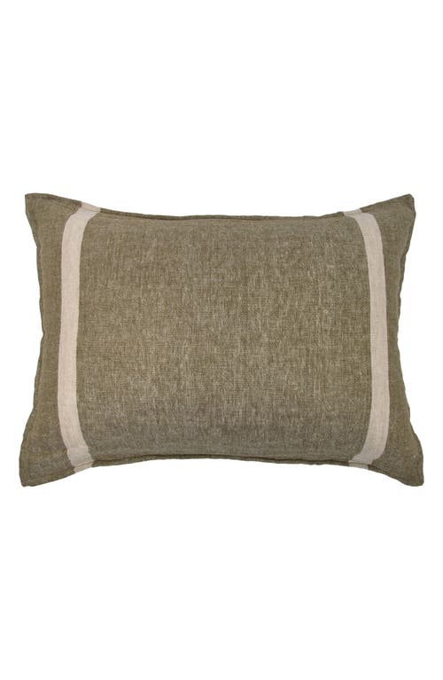 Pom Pom At Home Rory Linen Big Accent Pillow In Green