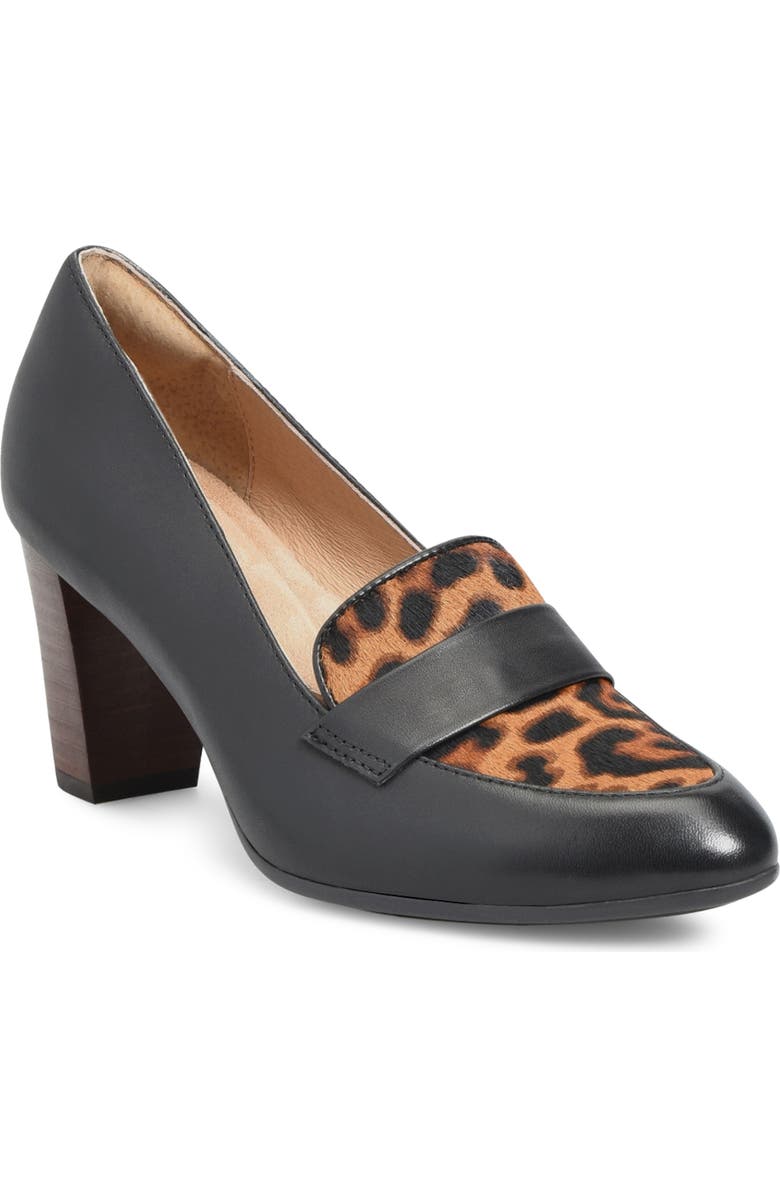 Söfft Parkdale Loafer Pump, Main, color, Black/ Tan