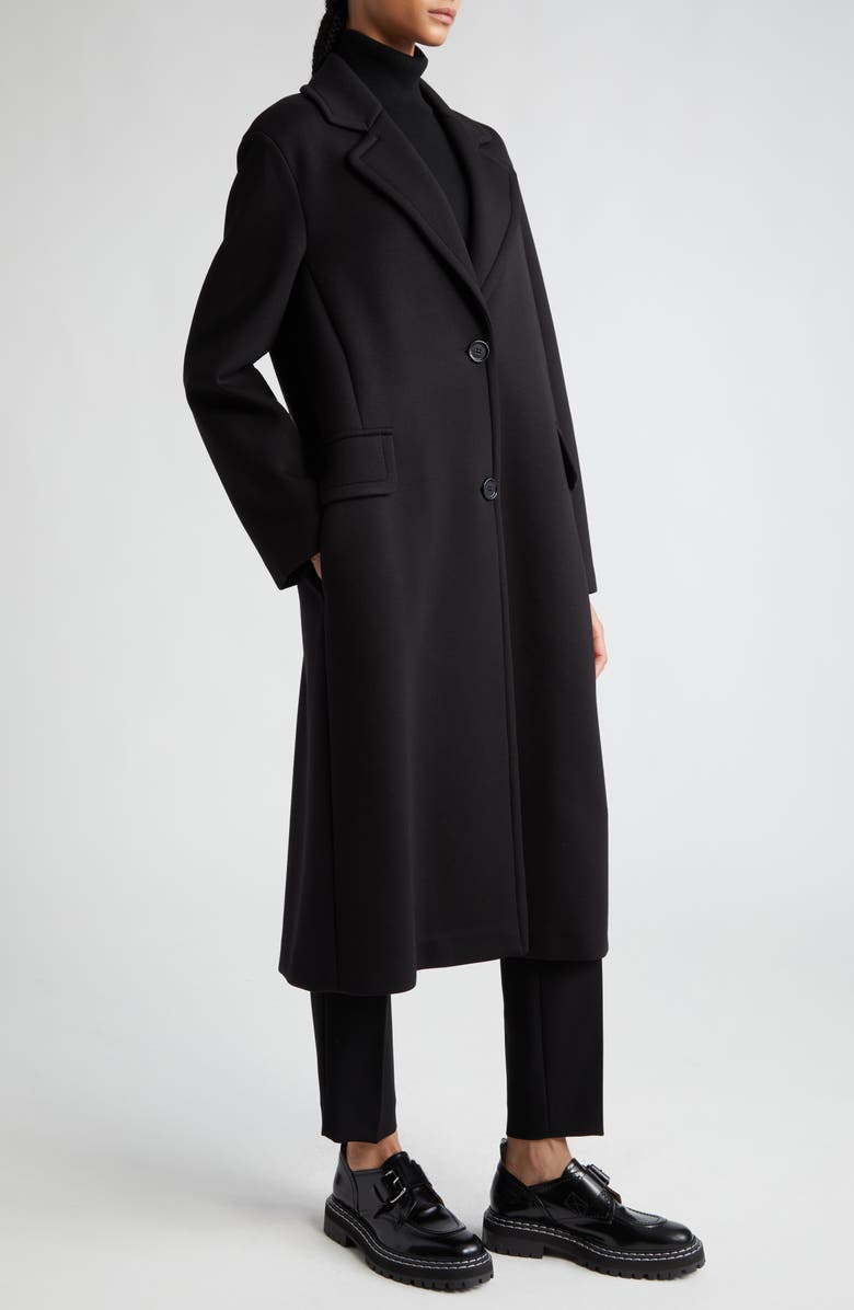 Max Mara Radice Bonded Stretch Jersey Coat, Alternate, color,