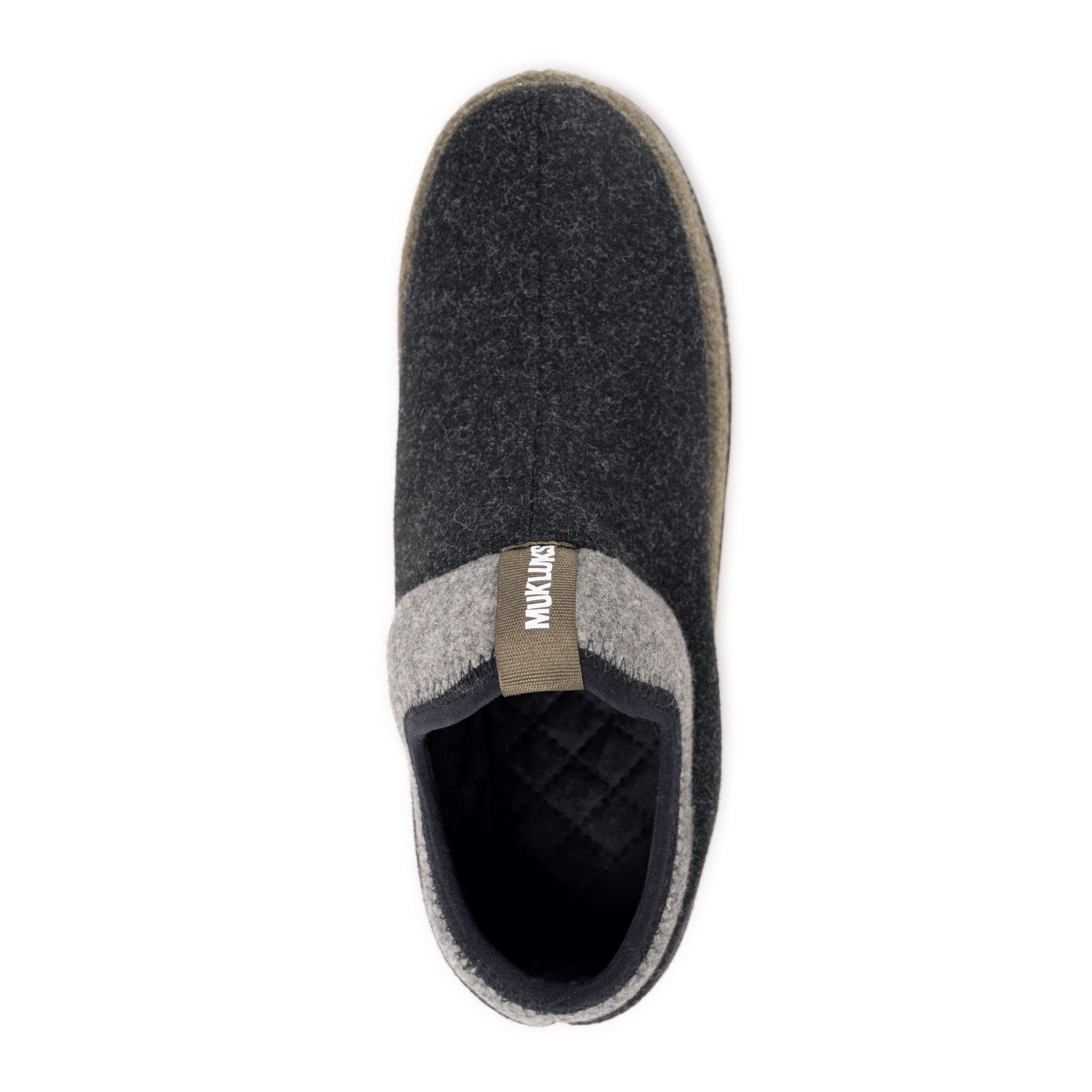 MUK LUKS Bennett Full Foot Slip on Slipper, Alternate, color, Black
