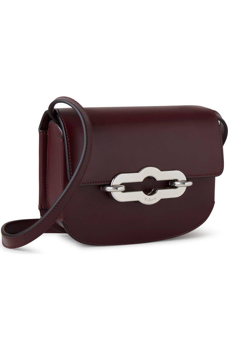 Mulberry Small Pimlico Super Luxe Leather Crossbody Bag, Alternate, color, Black Cherry