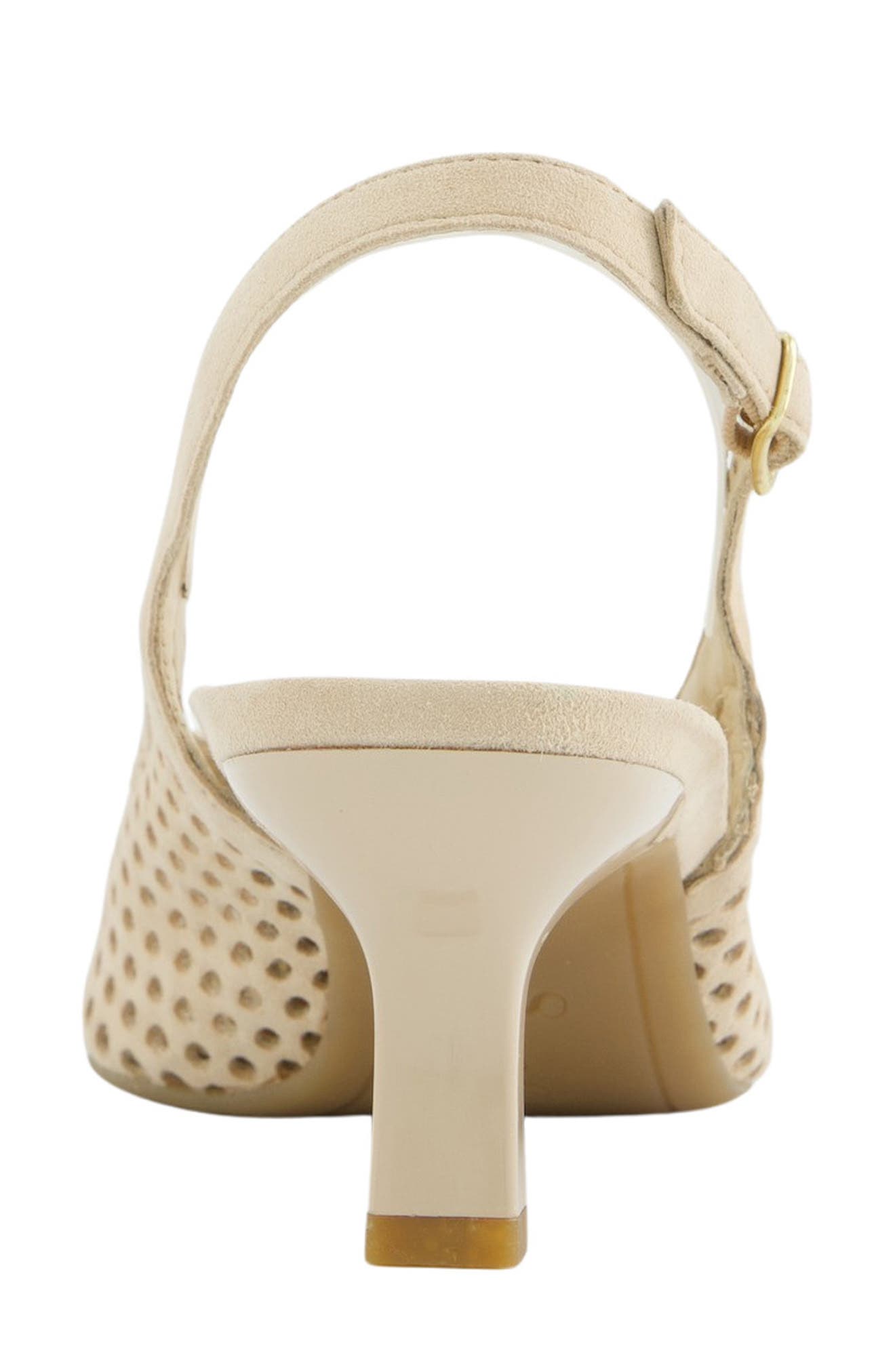 Derby Slingback Pump, Alternate, color, BISCUIT SUEDE