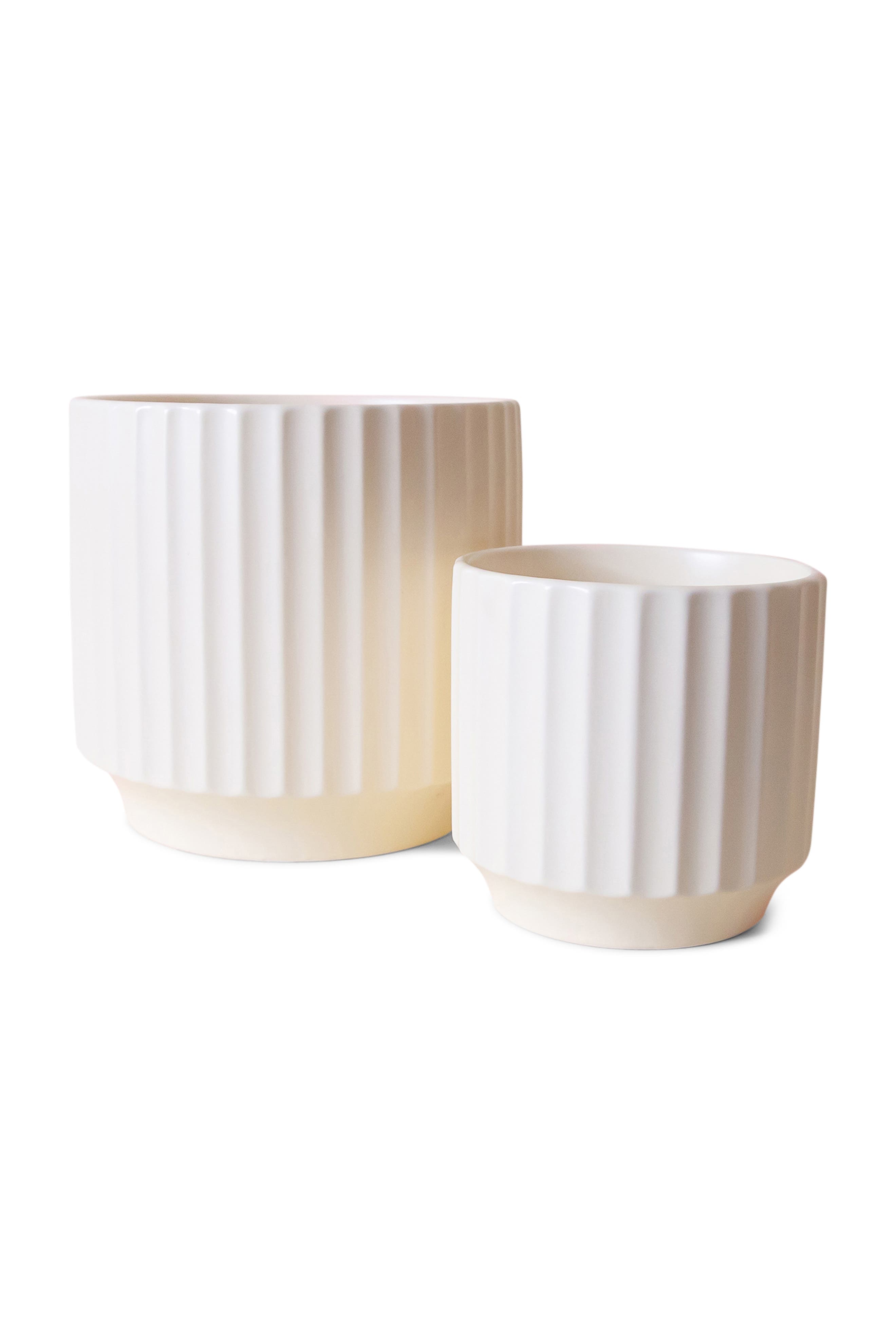 Jungle Club Monroe Planter In White