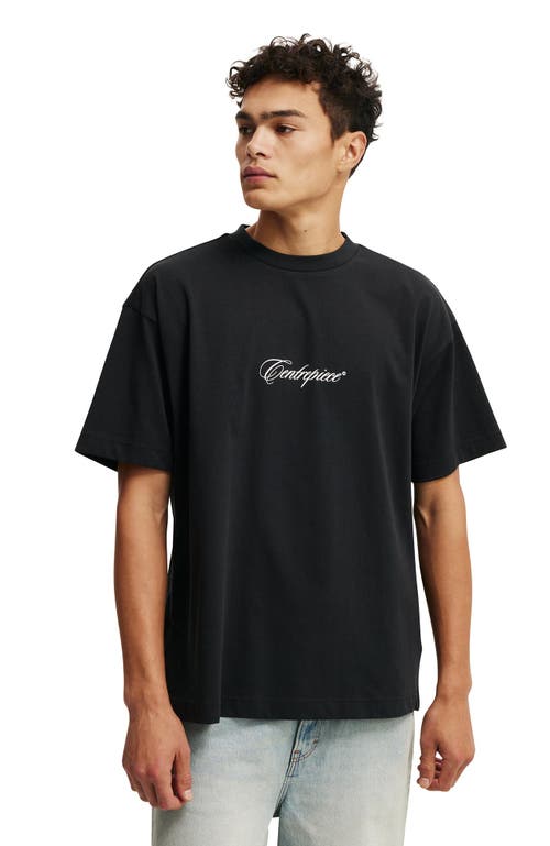 COTTON ON COTTON ON BOX FIT TEXT T-SHIRT