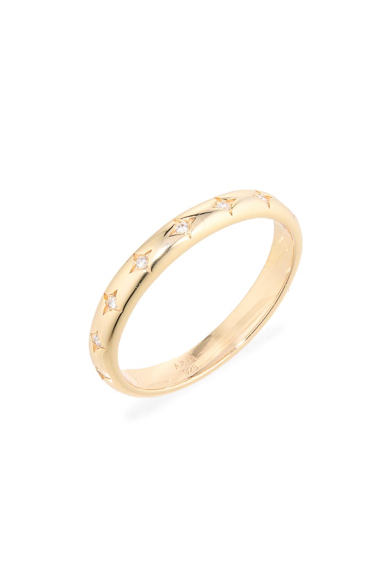 Cosmic Star Band Ring, Main, color, GOLD