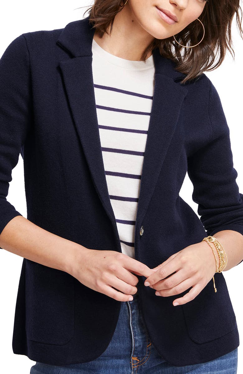 vineyard vines Knit Merino Wool Blend Blazer, Main, color,