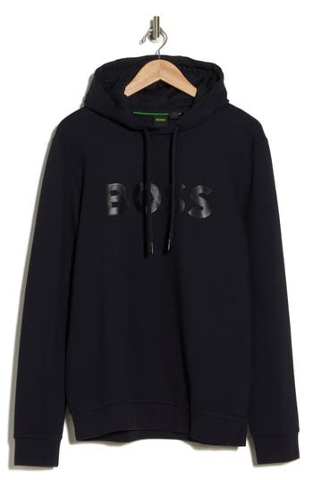 Hugo Boss Boss Soody Mirror Ncsa 10 Hoodie In Dark Blue