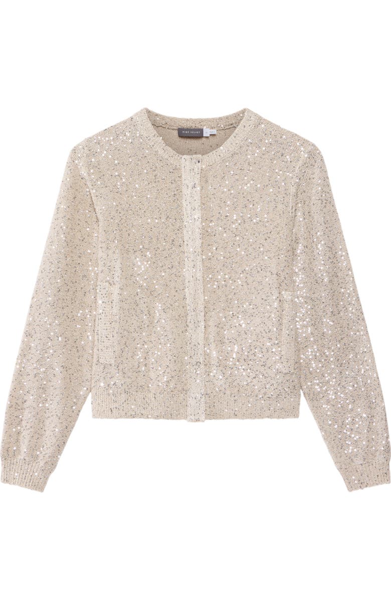 MINT VELVET Sequin Knit Jacket, Alternate, color, 