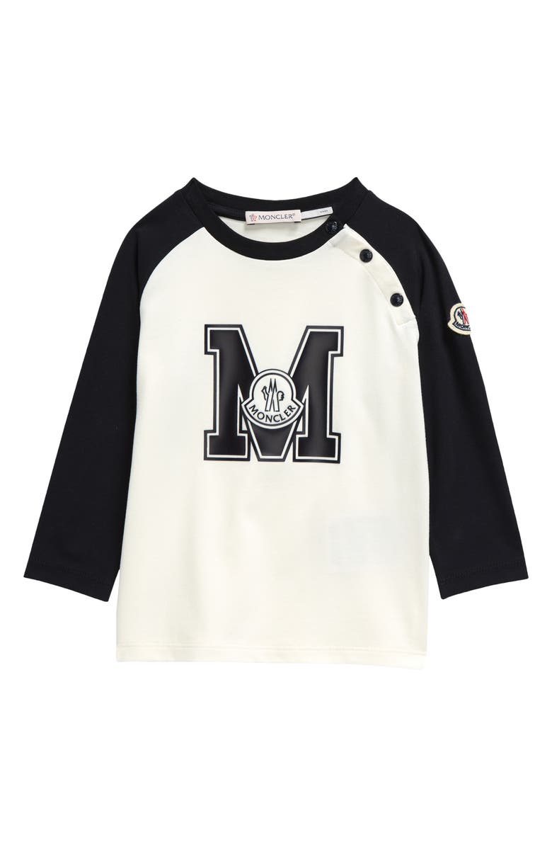 Moncler Kids' Logo Graphic Baseball T-Shirt, Main, color, 