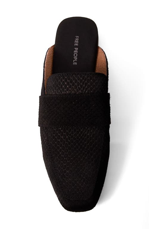 Free People At Ease Loafer In Black Suede