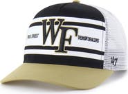 '47 Youth '47 Black/Gold Wake Forest Demon Deacons Super Stripe Hitch Adjustable Trucker Hat
