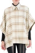 Ookie & Lala Faux Wool Plaid Cape