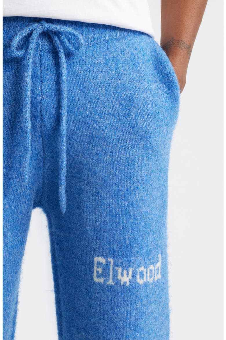 Intarsia Logo Baggy Sweatpants, Alternate, color, TRUE BLUE