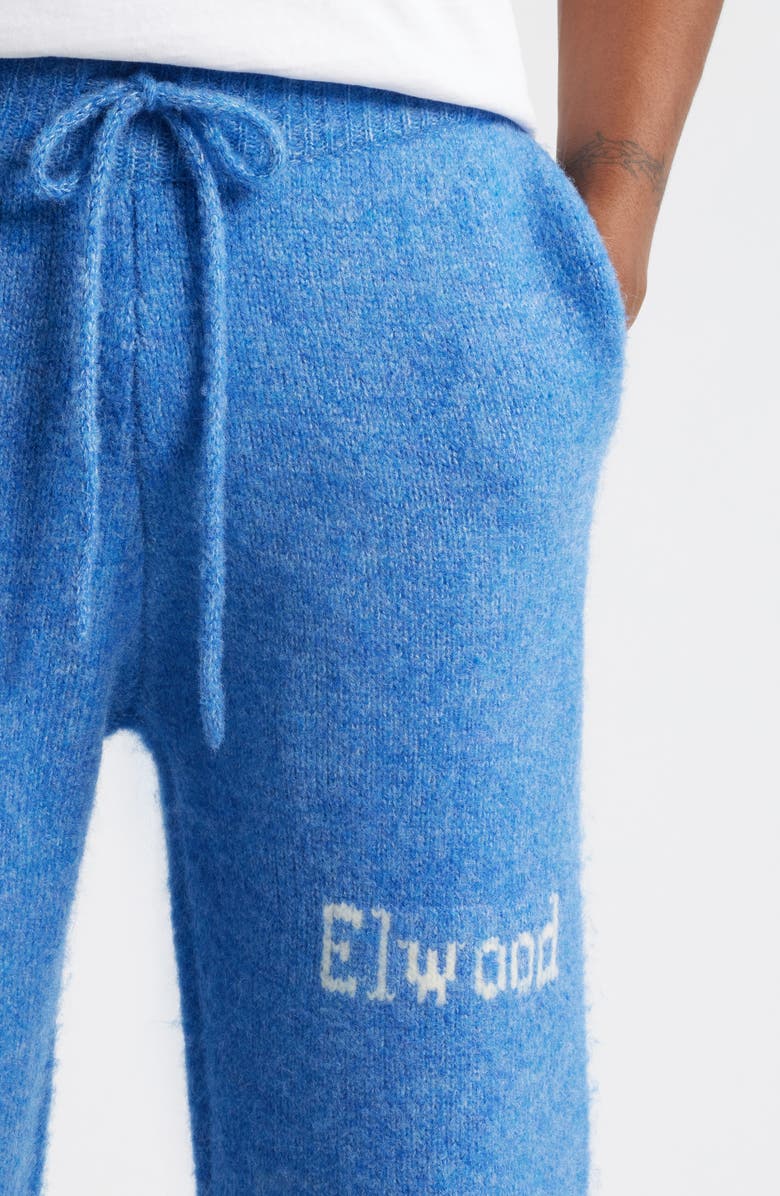 Elwood Intarsia Logo Baggy Sweatpants, Alternate, color, Blue