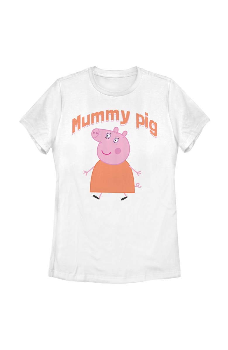 Peppa Pig Women's Peppa Pig Mummy Pig  Graphic T-Shirt, Main, color, White
